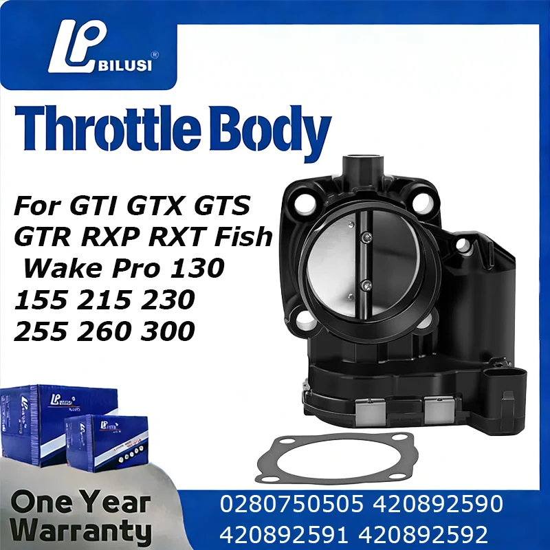

Bilusi 420892592 Throttle Body Compatible with Sea-Doo GTI GTX GTS GTR RXP RXT Fish Wake Pro 130 155 215 230 255 260 300