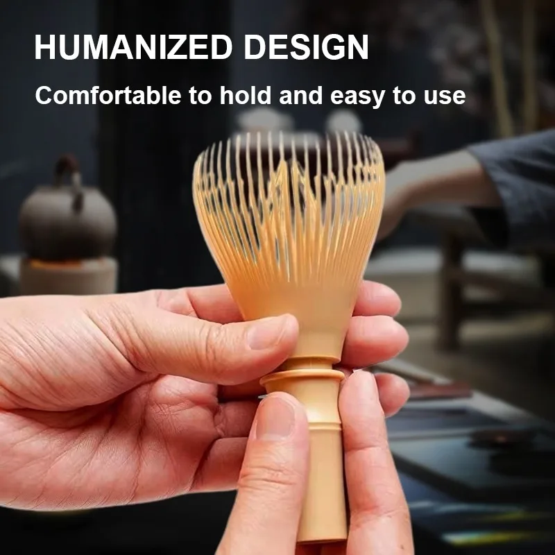 Plastiques fabriqués à la main Matcha thé vert poudre fouet service à thé cérémonie japonaise Chasen réutilisable résine thé outils accessoires de cuisine