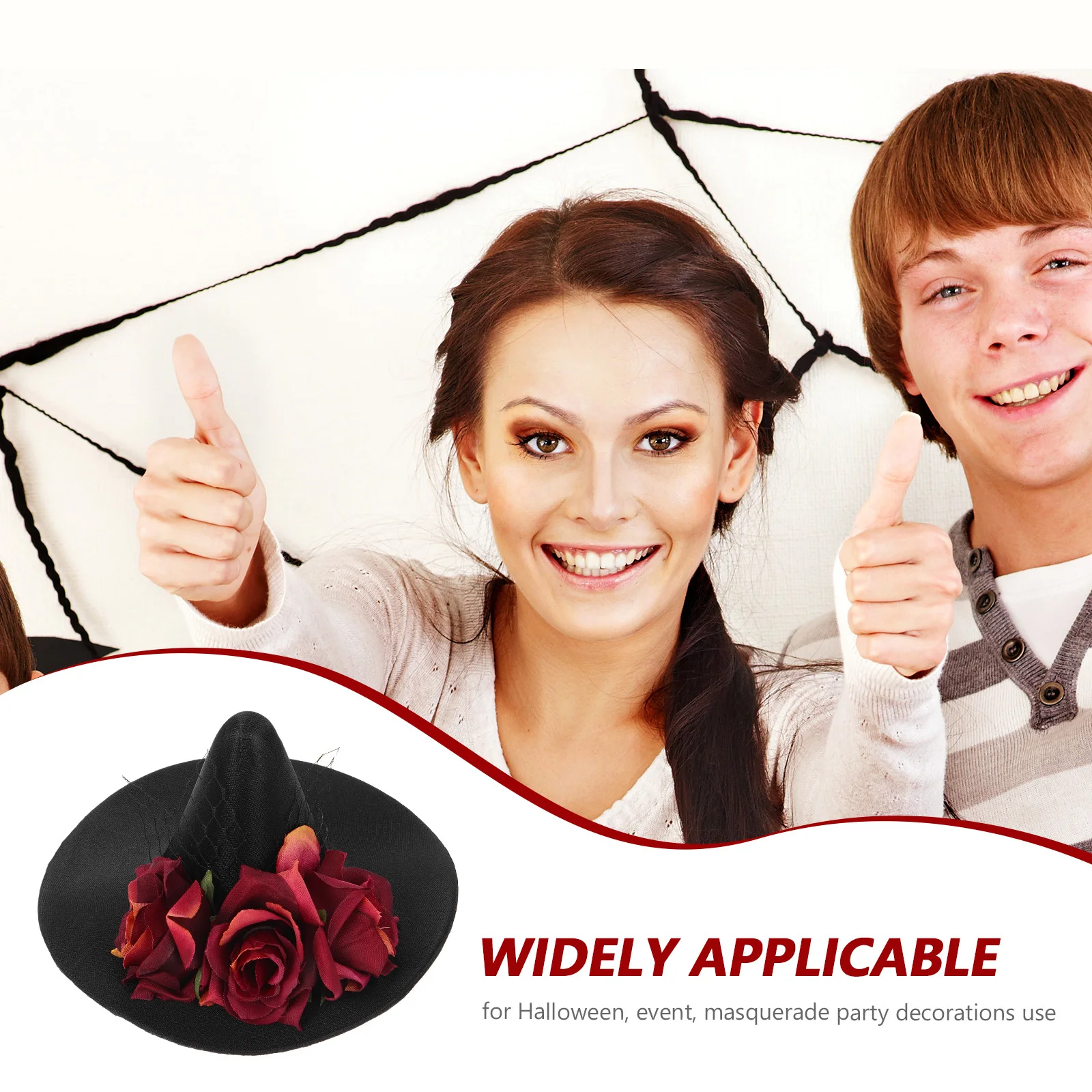 قبعة الساحرة للنساء والأطفال خفيفة الوزن لحفلات الهالوين وحفلات تنكرية لتزيين الشعر وإكسسوارات لحدث الرقص