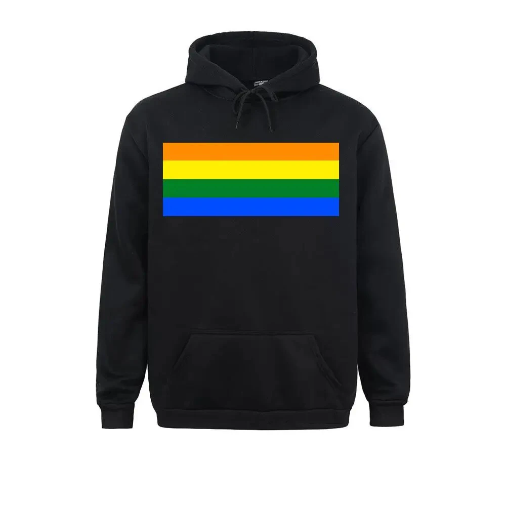 

New Gay Pride Flag Men's Hoodie Men's and Women's Fashion Simple Long sleeved Pullover Street Trend Harajuku Large Sweatshirt