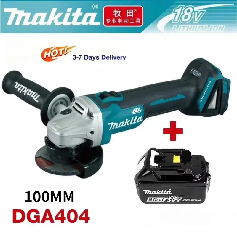 makita-dga404-100mm-brushless-electric-angle-grinder-metal-wood-power-tool-grinder-cordless-grinding-polishing-cutting-machine
