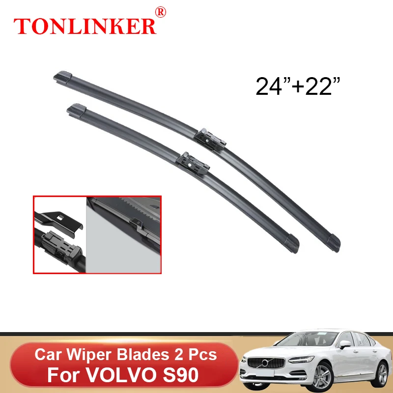 

TONLINKER Wiper Blades For VOLVO S90 II Sedan 2016 2017 2018 2019 2020 D5 T5 2021 2022 B5 Car Accessories Front Windscreen Wiper