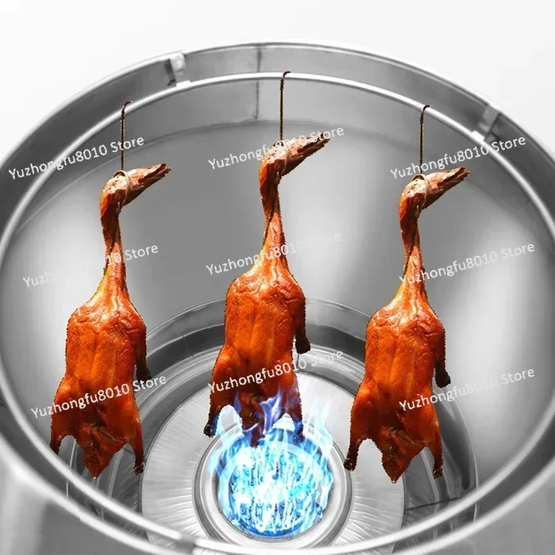 Stainless Steel Vertical Charcoal Roaster Oven for Crispy Pork Belly Duck Chicken Goose Hanging Roaster Stove