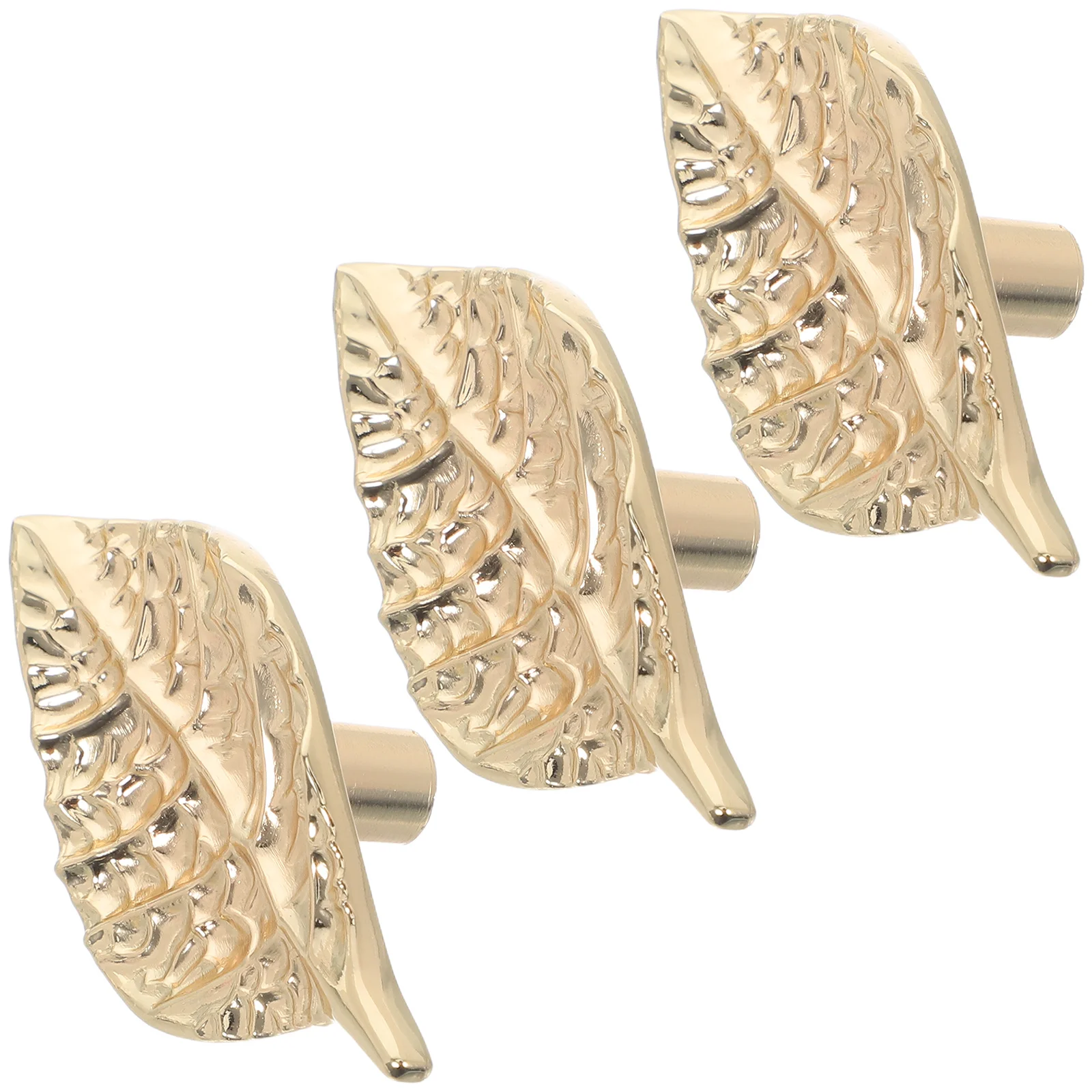 

3Pcs Leaf Shape Knob Handles Durable Cabinet Hardware for Drawers Wardrobes Cupboards Closets Easy Install Leaf Drawer Pull