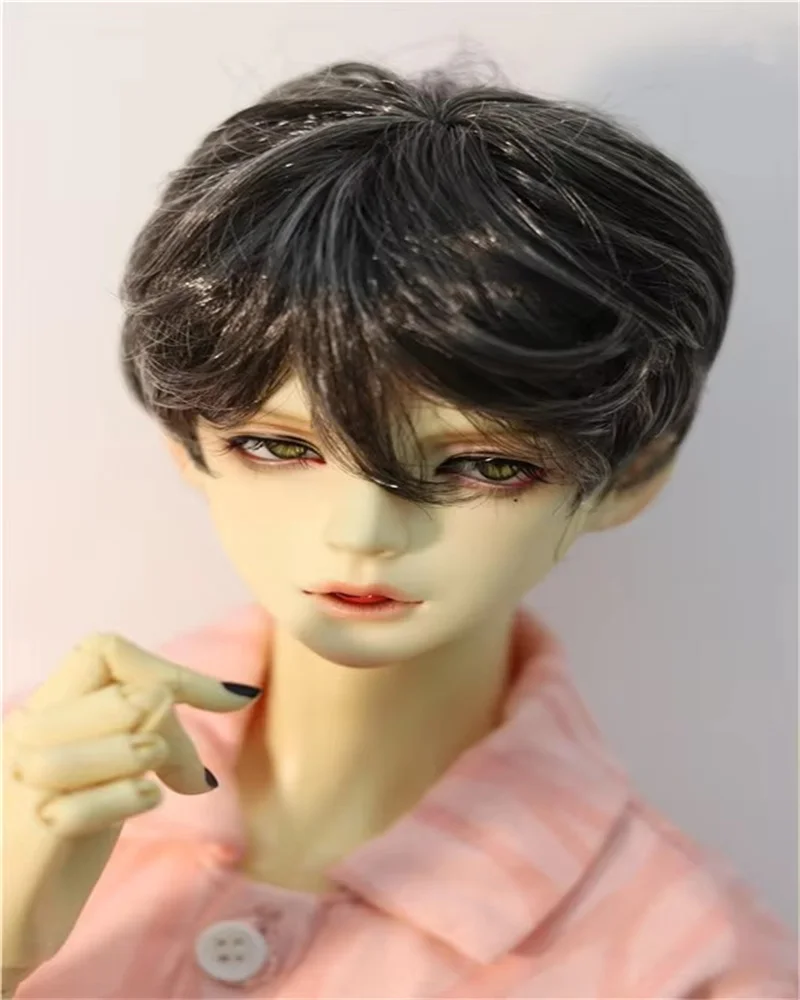 BJD doll wig is suitable for 1/3 1/4 1/6 SD Blythes 9-10fashion new all-match short dress short hair milk silk for men and women