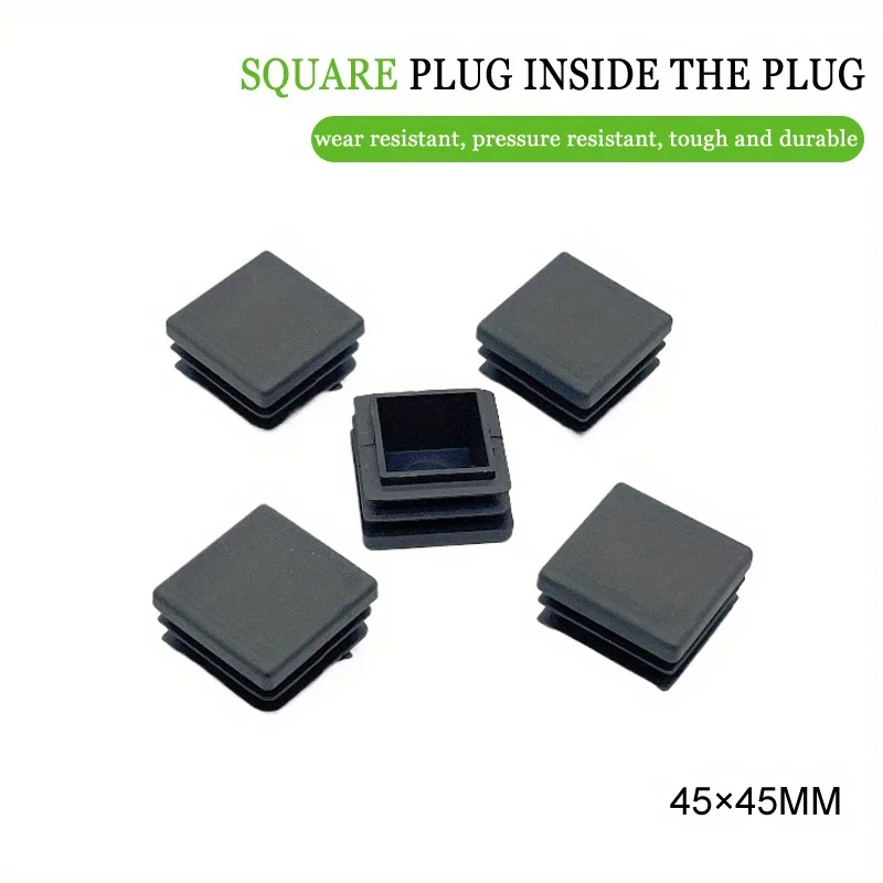 45*45MM Square Steel Moulds Protective Cover Head Foot Sheath Square Plastic Plug Foot Tube Stool