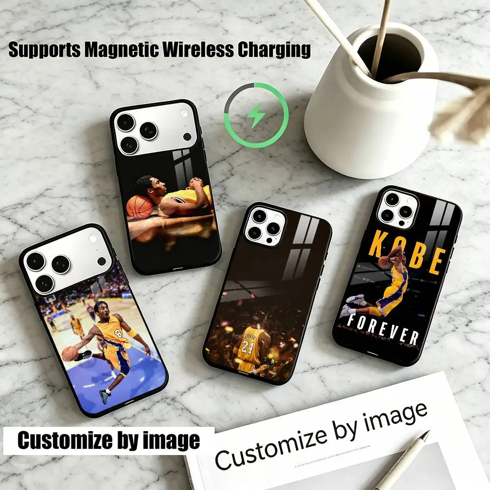 

Basketball K-Kobe B-Bryant 24 8 Phone Case For iPhone17,16,15,14,13,12,11 Plus,Pro Allows magnetic wireless charging