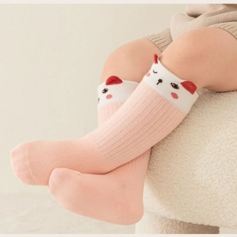

Newborn Winter Socks Soft Elastic Cotton Non Slip Booties 0-3 Months Safe Comfort