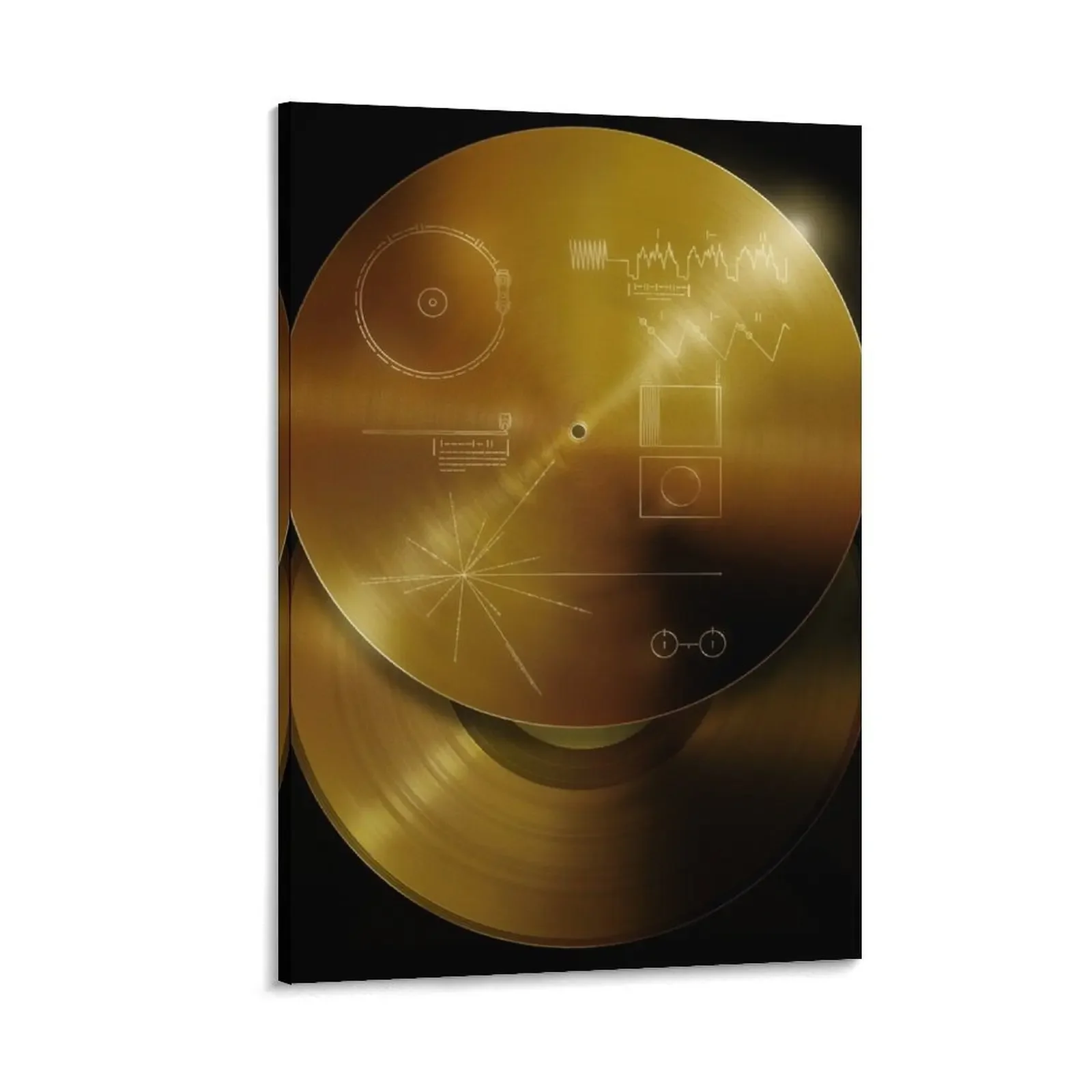 

Voyager's Golden Record - A and B Variant Canvas Painting canvas wall decoration photos for living room anime poster