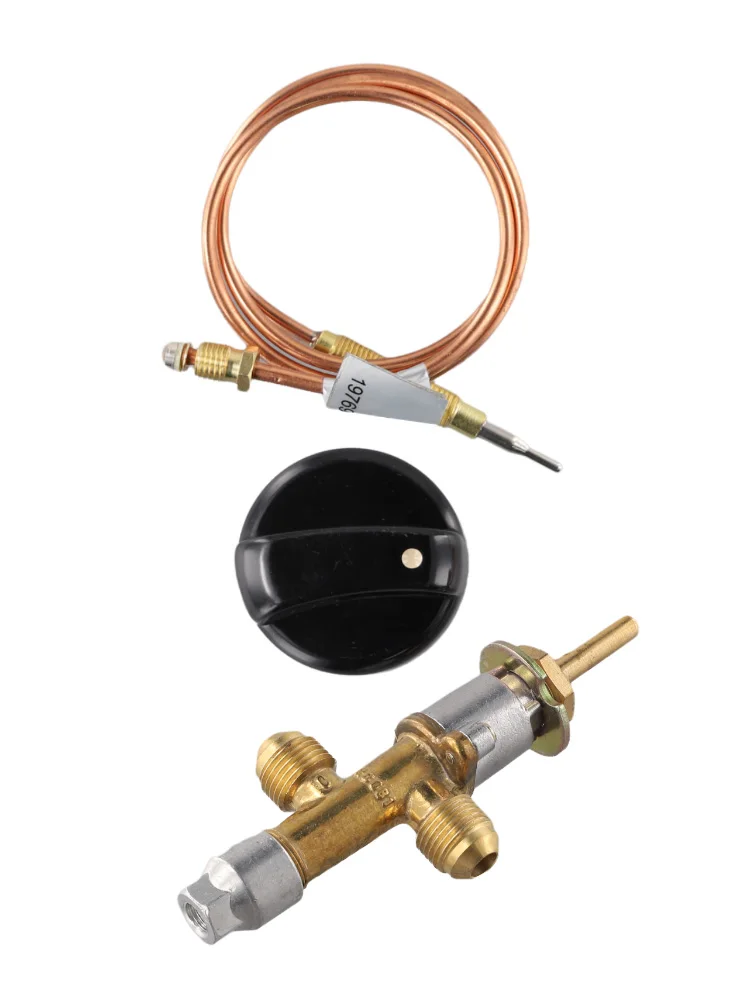 Bronze Silver Black Gas Stove Control Kit Optimal Safety Stoves And Grills Sturdy Construction Thermocouple Included