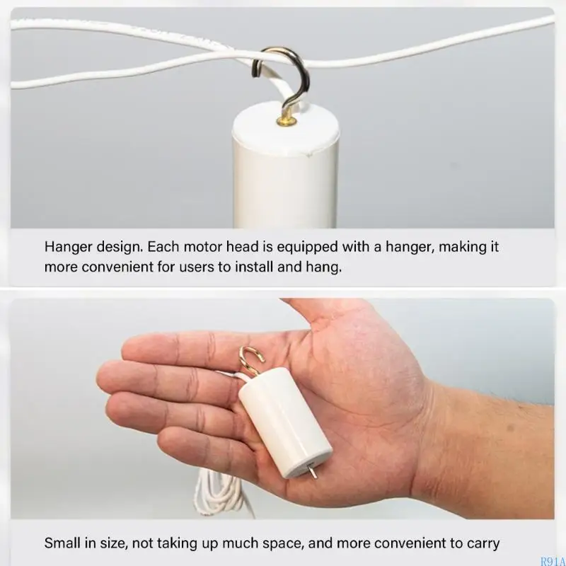 R91A 12V 1A 플라이 버그 방충제 천장 팬 플라이 억출 팬 실내 야외 레스토랑 상점 플라이 팬 개폐식 기둥을위한 팬