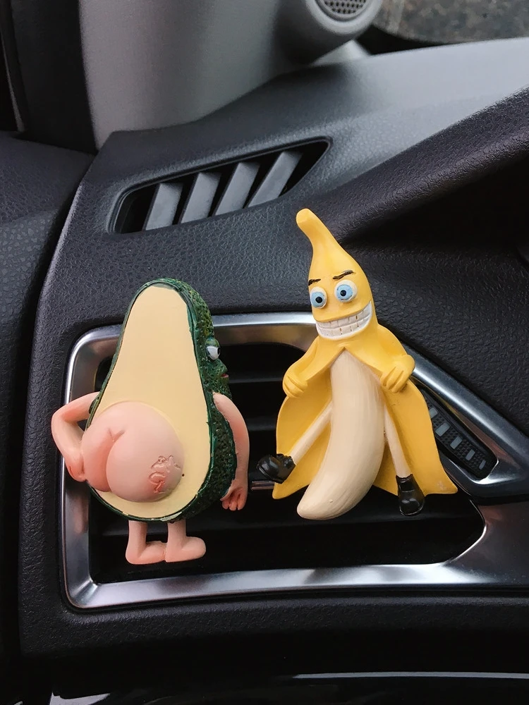 

Creative Banana Car Ornaments Car Vents Perfume Clip Air Freshener Automobile Interior Fragrance Decoration