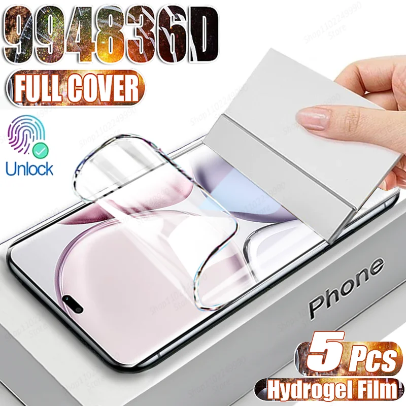 

5Pcs Hydrogel Film For Honor Magic 7 Lite 6 5 Pro 200 90 Lite 400 Pro Screen Protector For Honor X8A X7A X9B X8B X7B X8 X9C Film