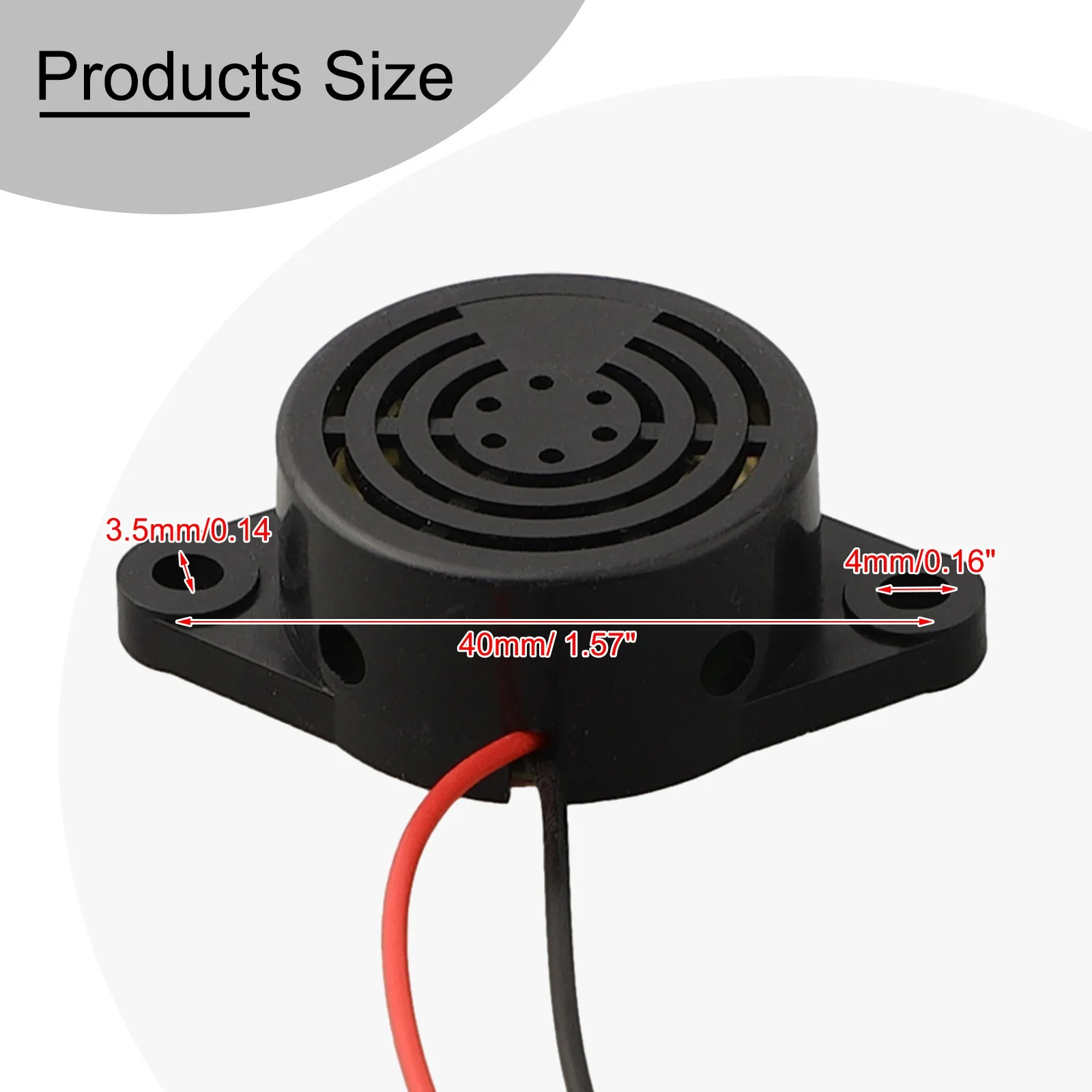 DC 12V 100dB Siren Beeper Buzzer Sound Warn Alarm Adapter Electronic Buzzer Beep Tone Alarm Ringer Continuous Sound