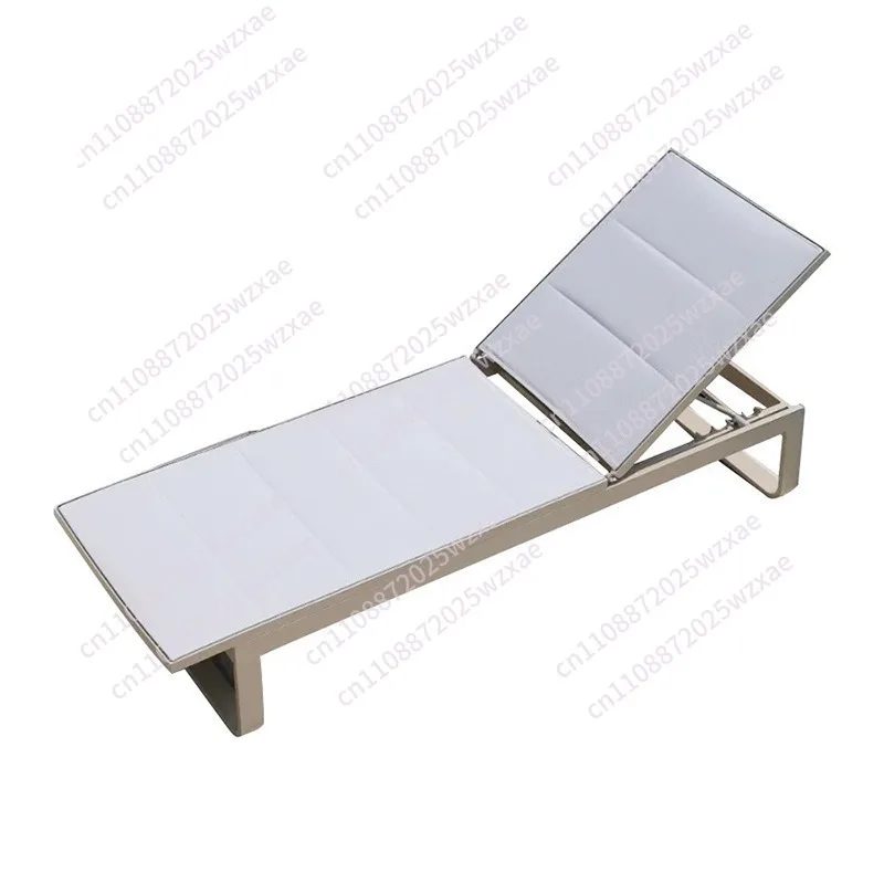 Outdoor bed swimming pool waterproof sun protection folding deck chair hotel villa courtyard outdoor garden creative beach chair