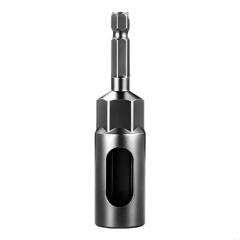 Nut Driver Attachment for Drill Use, High Carbon Steel Fastener Tool with Drill Ready Connection and Deep Socket Opening M4YD