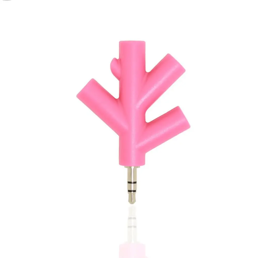 Universal Headphone Audio Spliter Aux 4 Way Earphone Adapter Port 3.5mm