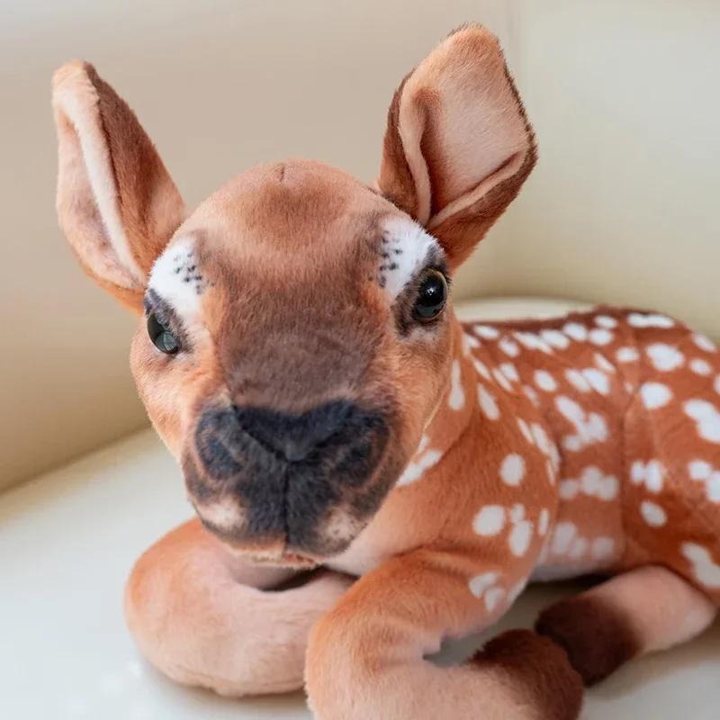 Lifelike Forest Animal Deer Toy Stuffed Simulation Sika Deer Plush