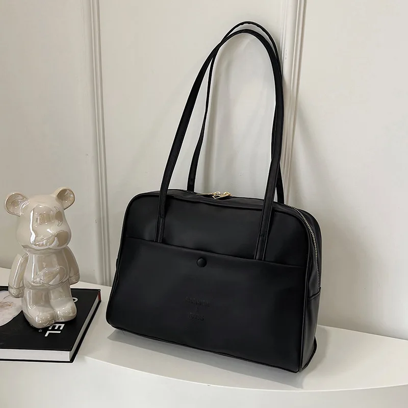 Premium retro versatile shoulder bag large capacity tote bag