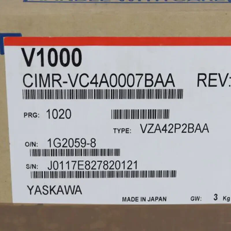 

1PC YASKAWA CIMR-VC4A0007BAA Inverter CIMRVC4A0007BAA New Expedited Shipping