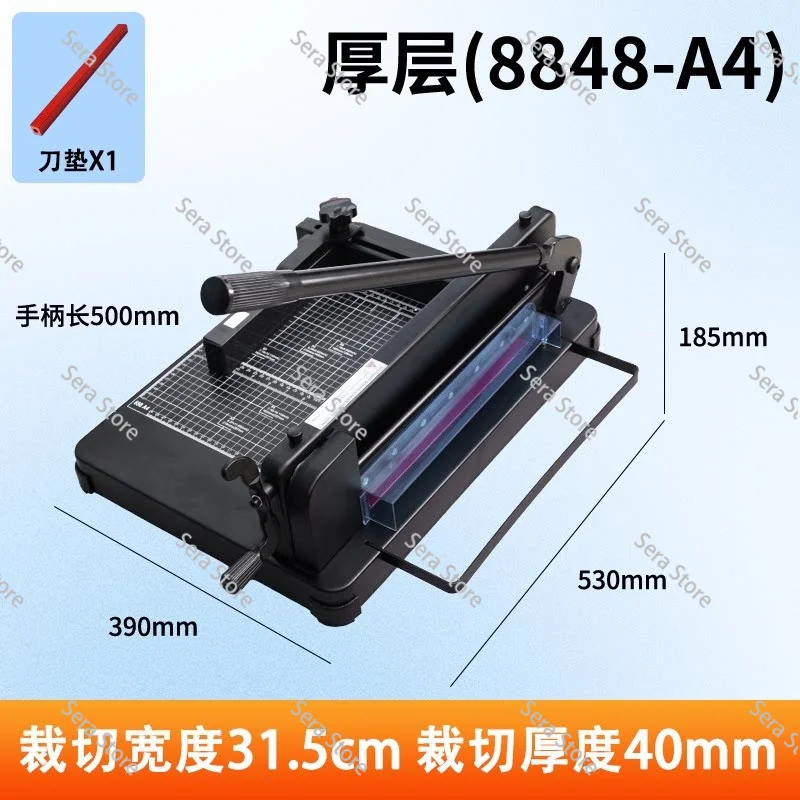 Manual Paper Cutter Trimmer A4 Size MaxCut 4cm Stack Thickened Steel Sharp BladeCutting Machine for Document File