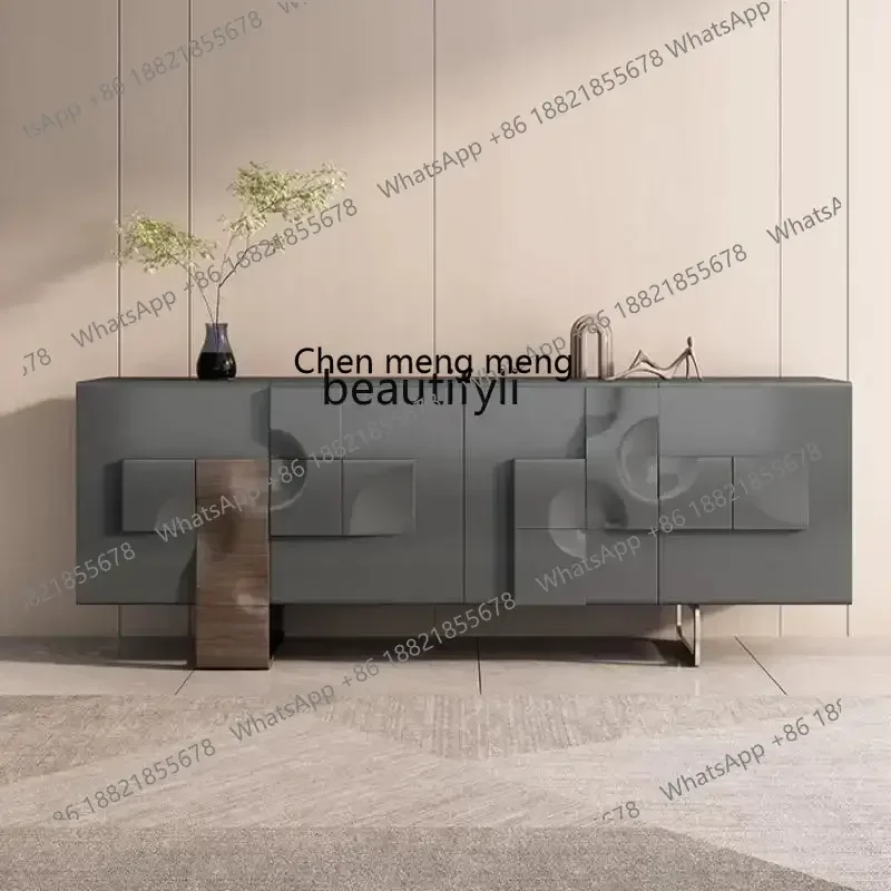 Italian light luxury drawer cabinet modern simple foyer entrance partition multi-functional storage living room chest