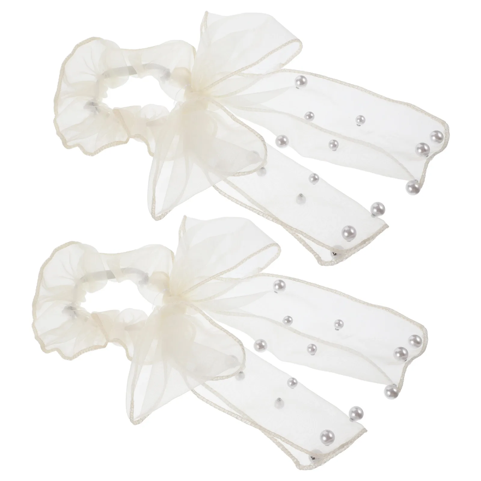 

2Pcs Butterfly Bow Mesh Hair Ties Large Elastic Girls Scrunchies Accessories Hairstyle Ponytail Bun Holder