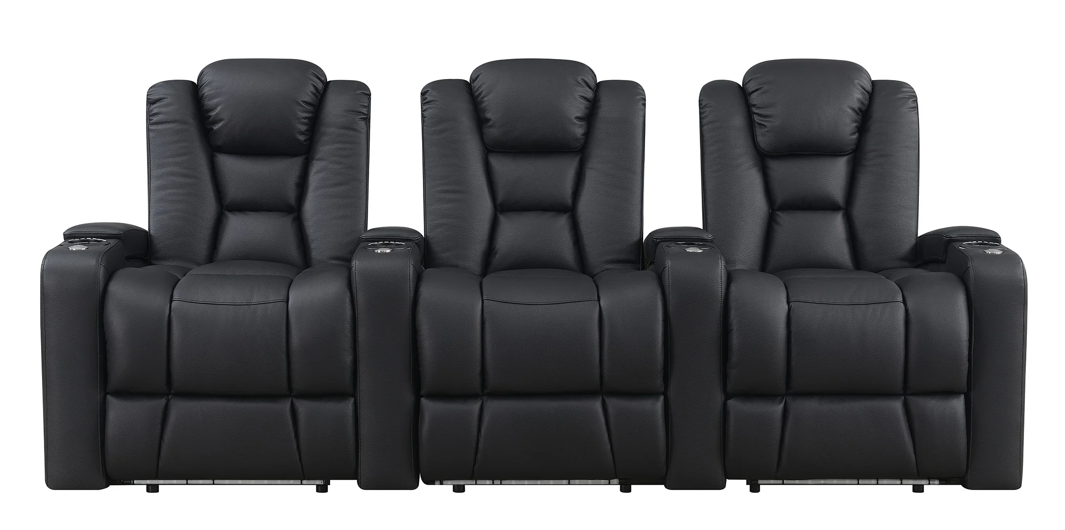 Furniture Power Home Theater Recliner Sofa For Commercial Furniture With Cupholders And Storage Boxes