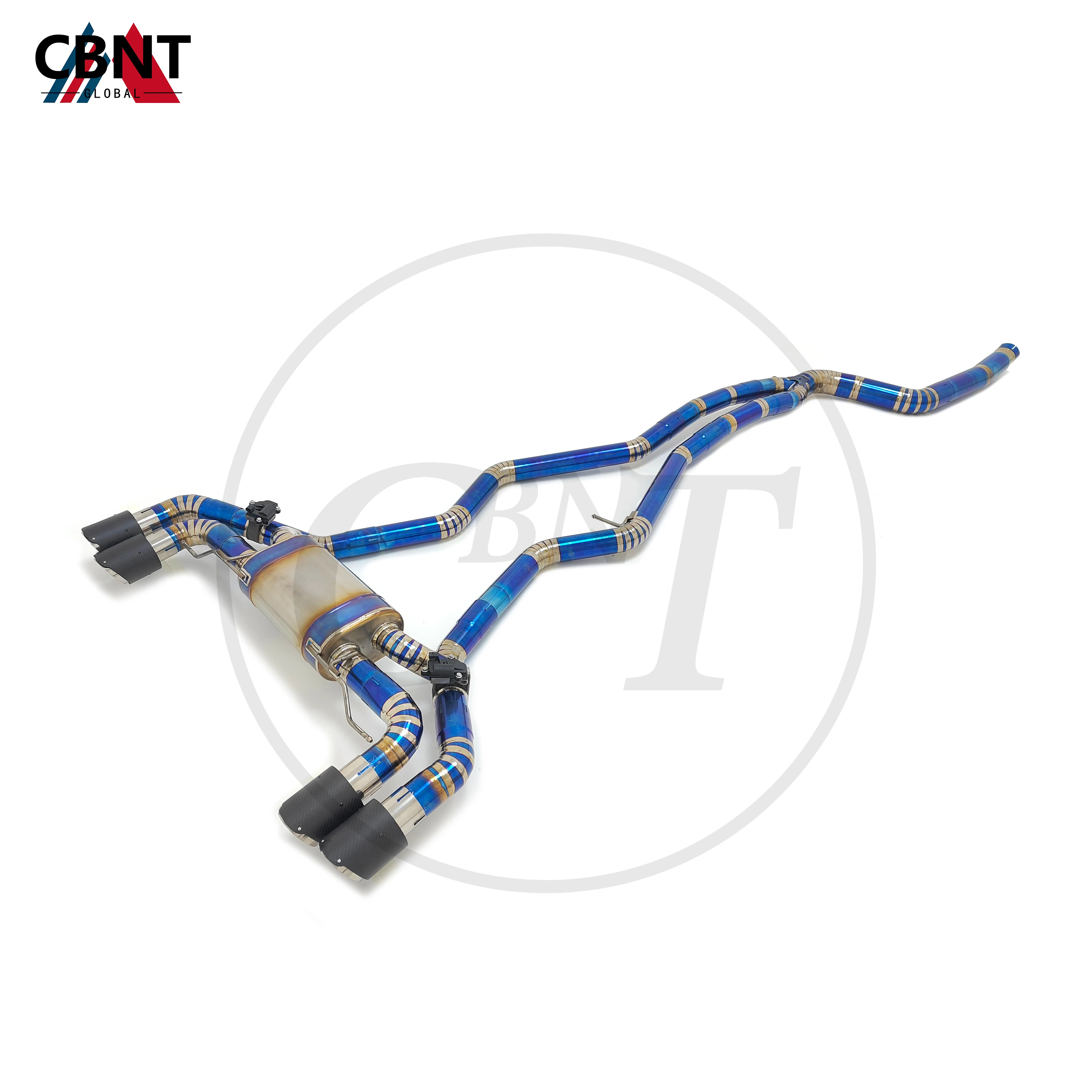 CBNT Valved Exhaust-pipe for BMW M240i G42 M340i G20 M440i G22 B58 3.0T Catback with Valve Muffler Titanium Alloy Exhaust System