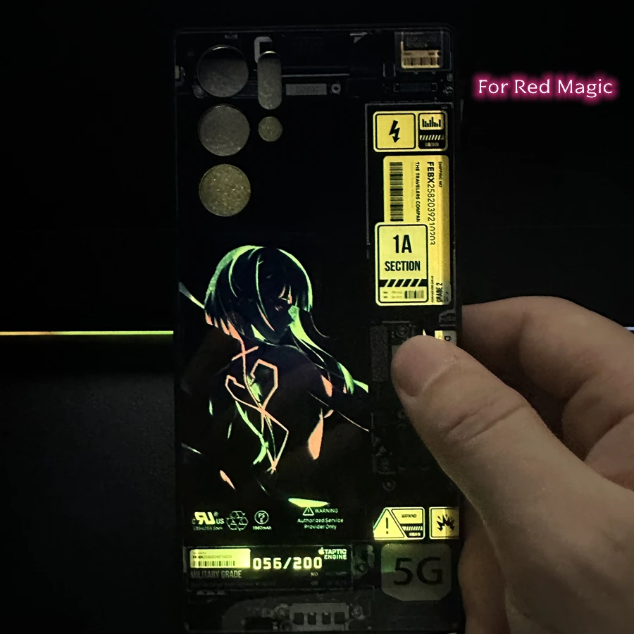 

Anime Phone Cover For Nubia Red Magic 10 9 8 Pro Plus 6 7 Pro Luminous Cover For ZTE Redmagic 5S 6S 7S 8s 9s 10s Pro LED Shell