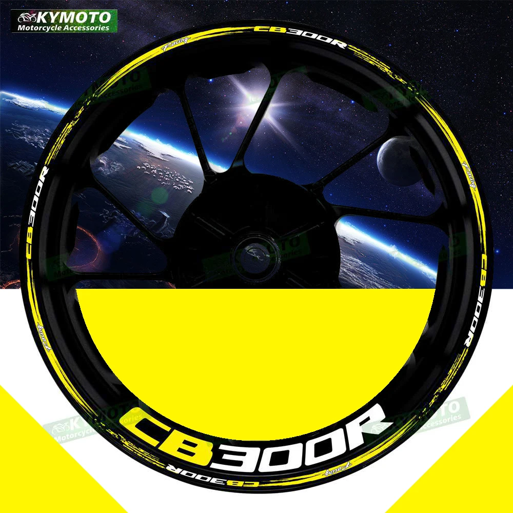

For Honda CB300R CB 300R motorcycle accessories 17-inch front and rear wheel stickers modified reflective wheel rim stickers