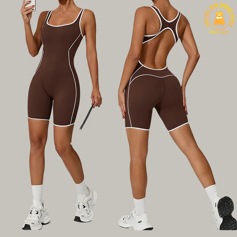 

New Yoga Bodysuit Women's Sportswear Fitness Set Breathable Quick-drying Solid Color Sport Set Women Gym Sets Women's Tracksuit