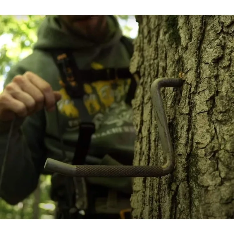 Marches d'arbre à visser de 4 pouces pour la chasse pouvant contenir jusqu'à 705 lb s'adapte à l'escalade aux supports d'arbres avec motif moletage antidérapant