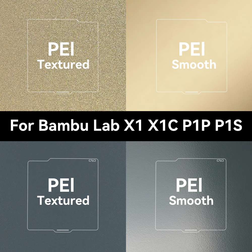 Płytka drukująca Bambu Lab PEI ze stali sprężynowej P1P P1S A1 X1 X1C, płytka drukująca Bambu 257mm, płytka Bamboo Lab do części drukarek 3D — zdjęcie produktu 7
