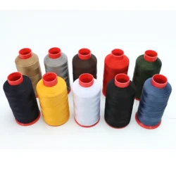 TEX 70 hilo adherido de nailon 0,3 MM resistente a la rotura zapatos de tapicería de cuero punto de costura de lona 210D/3 1500 metros