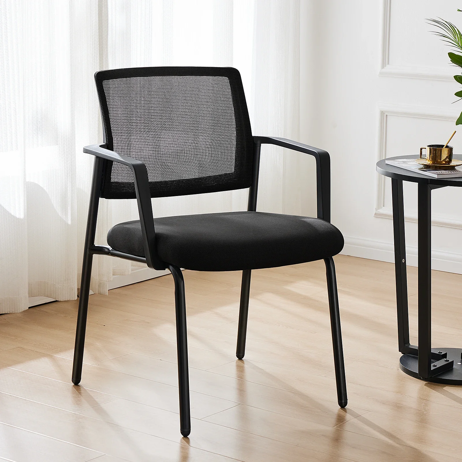 Pop Mesh Back Stacking Arm Chairs 2 Pack For Home And OfficeEasy To Use And Store Outdoor And Indoor Sturdy Metal Chairs