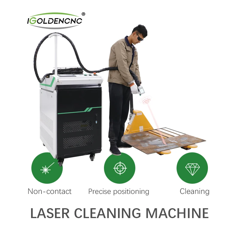 

fiber steel sheet laser cleaning machine 3 in 1 rust remover cleaner