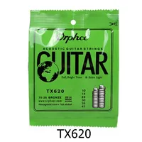 Orphee Acoustic Guitar Strings 6pcs Set Clear And Glossy Sound 10 47 Extra Light 11 52 Normal Light 12 53 Medium Gauge