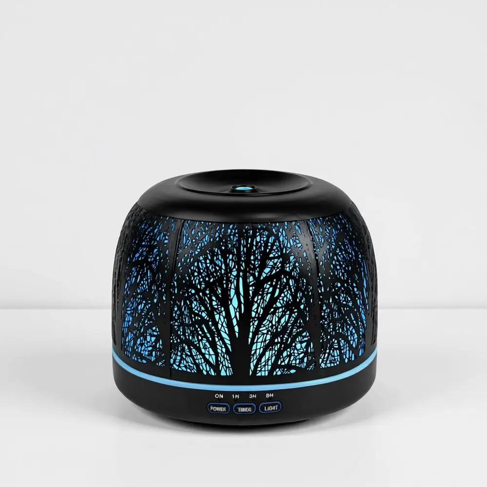 

Аромадиффузор для эфирных масел, металлический, для больших помещений, с цветной подсветкой и таймером распыления