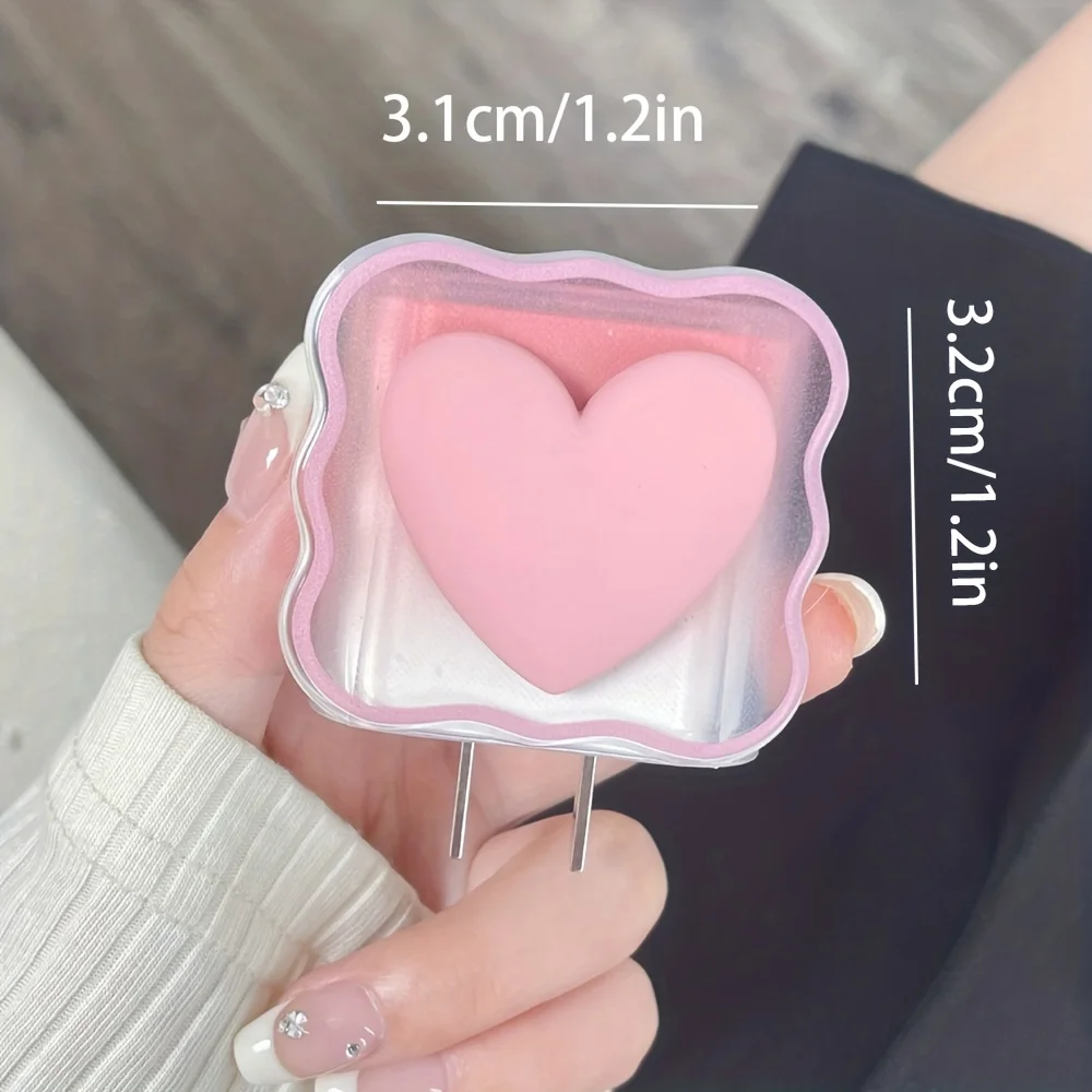 3D Love Charger Protector Cable Organiser for IPhone 15 14 13 12 Pro Max 18W 20W Type C Data Cable Management Cord Winder Kit
