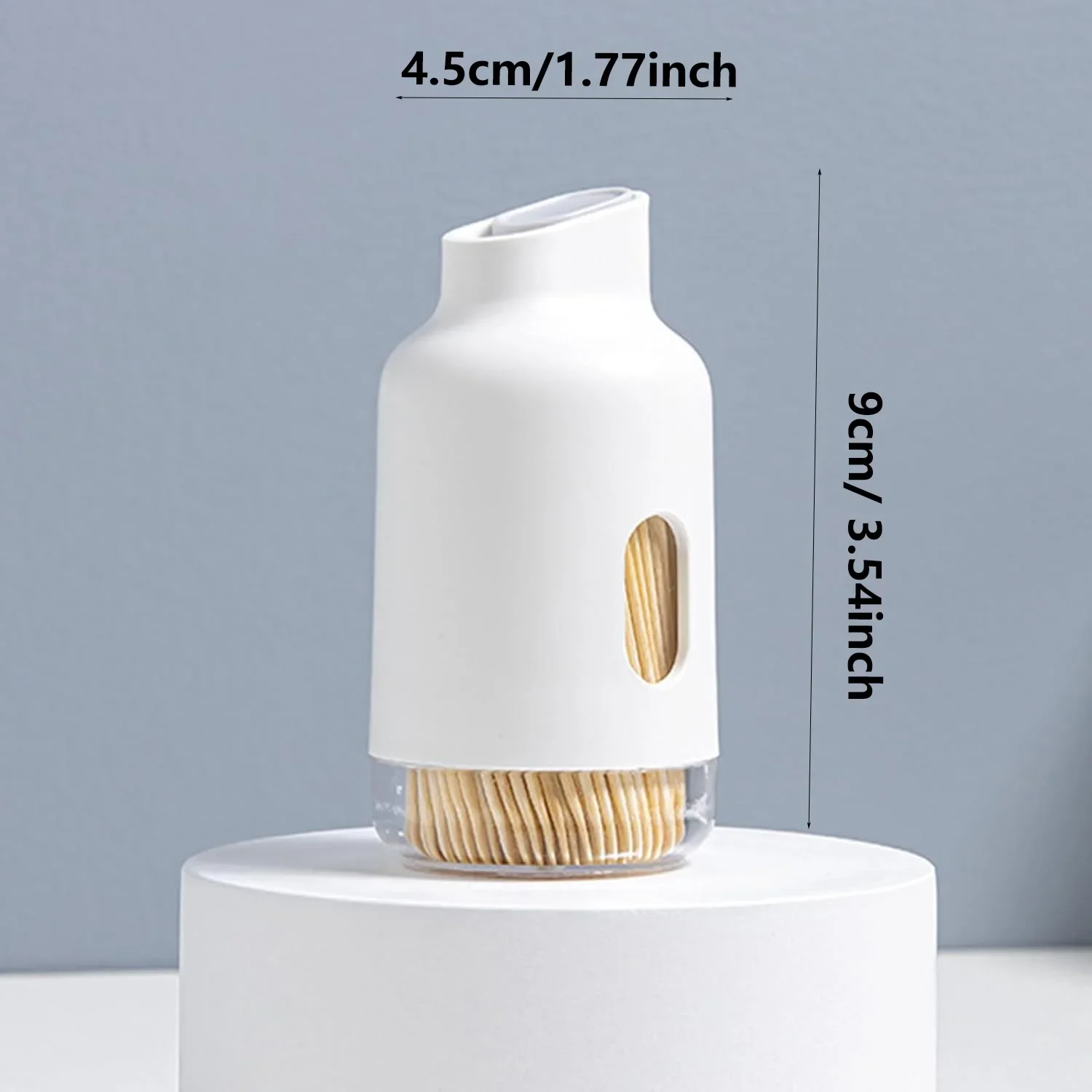 Elegant Toothpick Dispenser, Portable and Reusable Toothpick Storage Box, Can Hold about 600 Toothpicks for Christmas Gifts