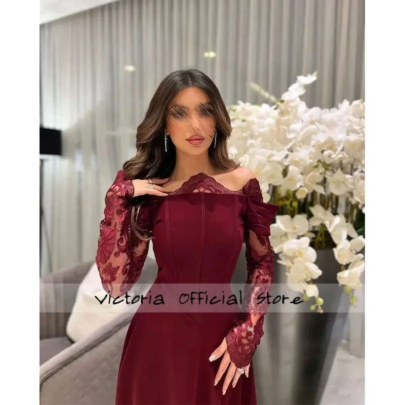 فساتين سهرة مخصصة للحفلات فساتين نسائية أنيقة للمناسبات الخاصة بأكمام طويلة رداء الكوكتيل #6