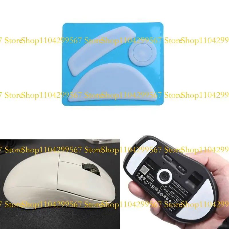 

CS1W Gaming Mouse Feet Skates for roccat kone Air White Glides Curved