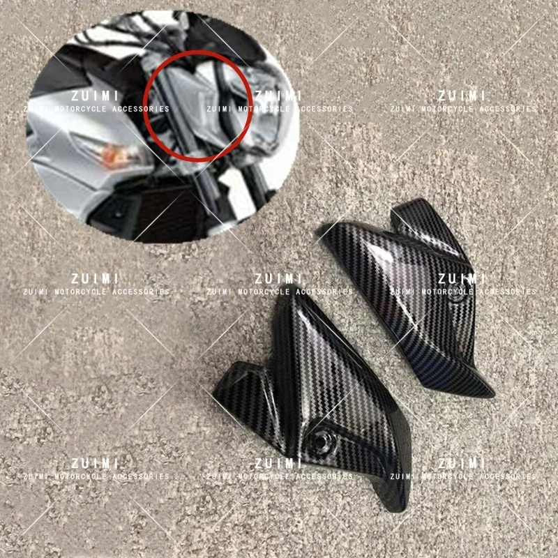 Motorcycle headlight side bracket Fairing Fit For Suzuki GSR400 GSR600 Carbon fiber paint