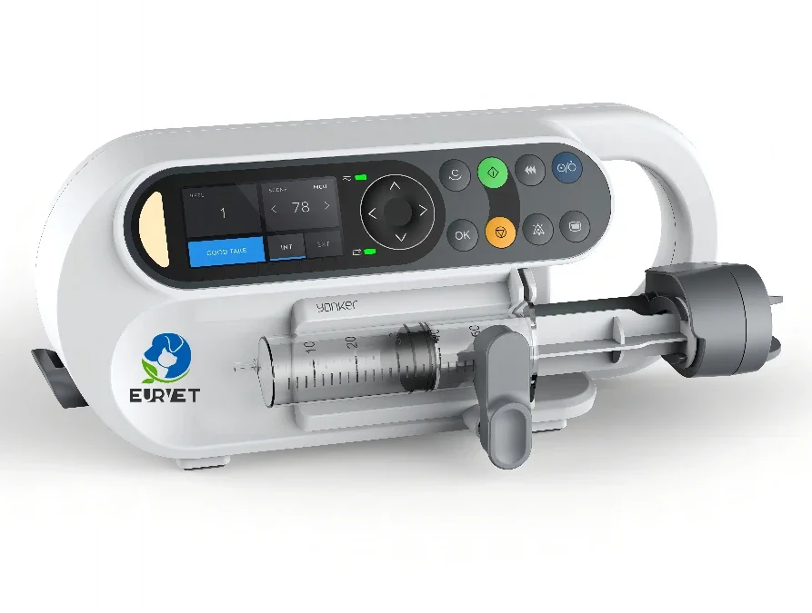 EUR VET Veterinary Syringe Pump For Clinic Vet Automatic Animal Injector Syringe Electric Pusher Syringe