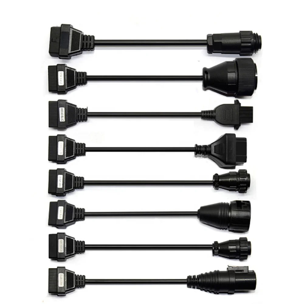 

Car Diagnostic Tool Cable Connector Adapter Kit for Car Start Full Set 8 in 1