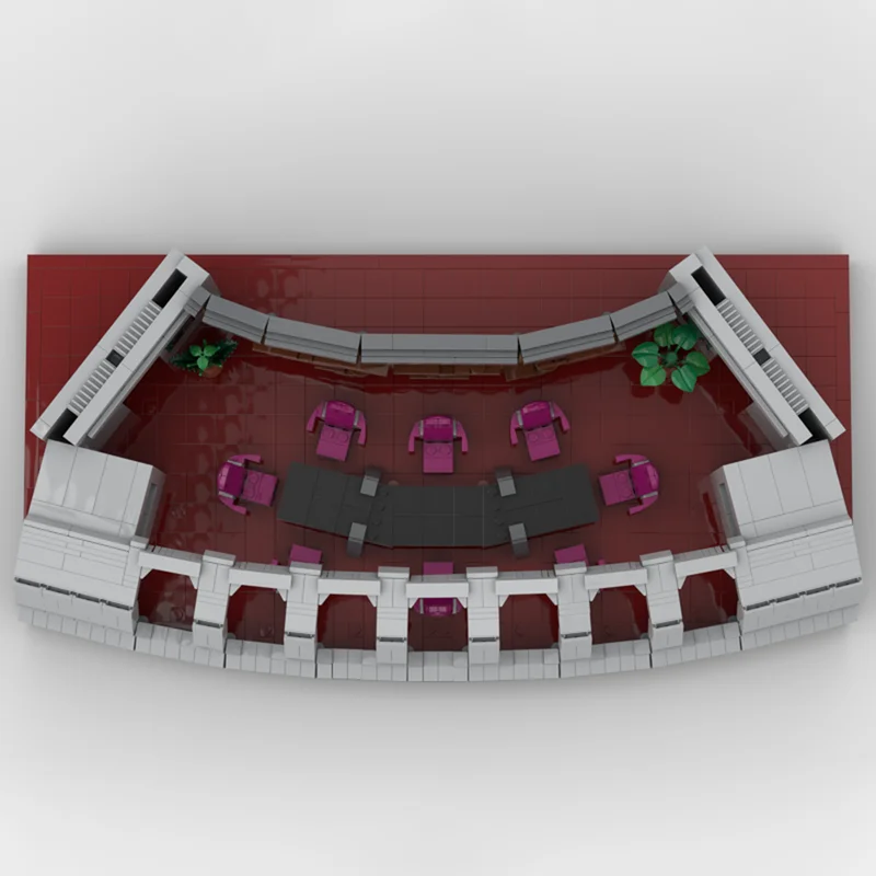 Moc Building Blocks US Navy Observation Lounge Modello Mattoni Assemblaggio fai-da-te City Street View Giocattoli Set di costruzioni Regali di festa