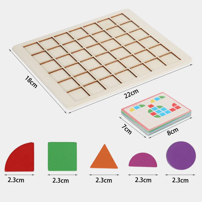 モンテッソーリ-子供向けの認知ボード,論理トレーニング,マッチングゲーム,幼児向け教育玩具,子供向けギフト,ベビーパズル