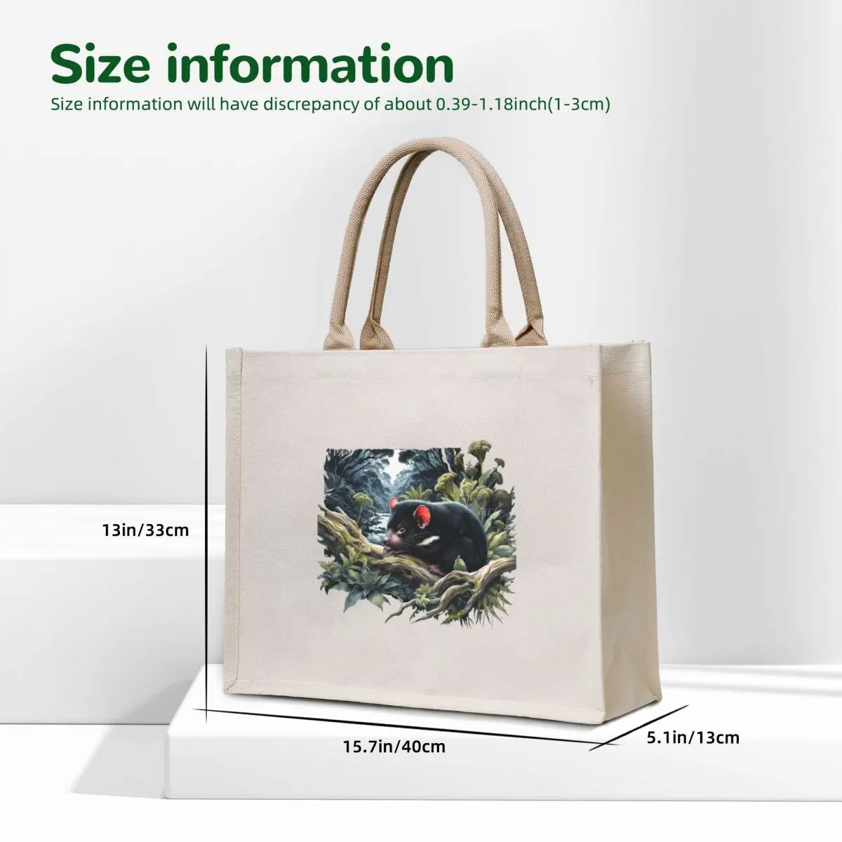 Tasmanian Devil Tote Bag custom canvas bag tote bags aesthetic Shopper handbag