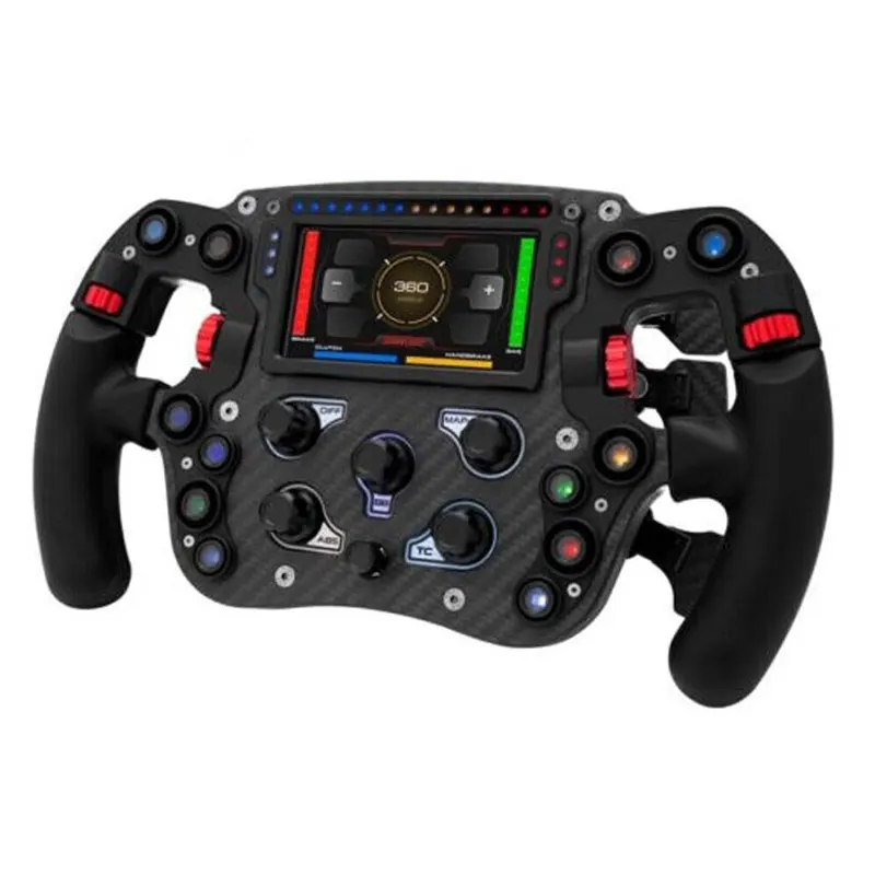 

PC Formula Steering Wheel Racing Simulator Steering Wheel Carbon Fiber Steering Wheel with 4.3" Display For Simagic FX PRO